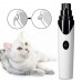 Pet nail grinder at home For DogsPet Cat USB Animal Dog Nail Trimmer Low Noise nail cutter