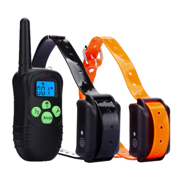Electric Dog Training Collar Pet Remote Control Waterproof Rechargeable with LCD Display for All Size Shock Vibration Sound