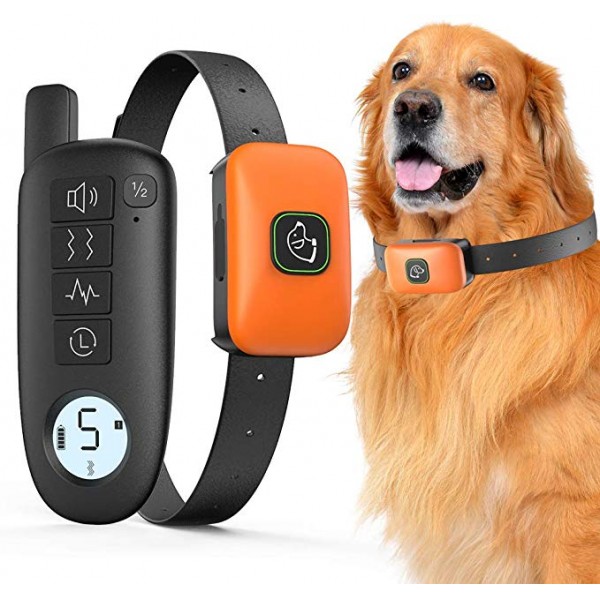 Custom Luxury Pet Supplies Remote 400m Electric Static Shock Anti Barking Waterproof Dog Training Collar