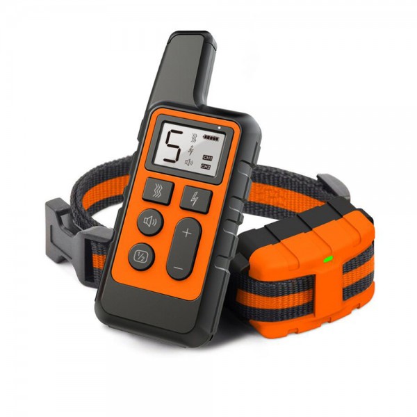 500M Dog Training Collar Pet Electric Remote Control Collar Waterproof Rechargeable Dog Training Tool with LCD Display