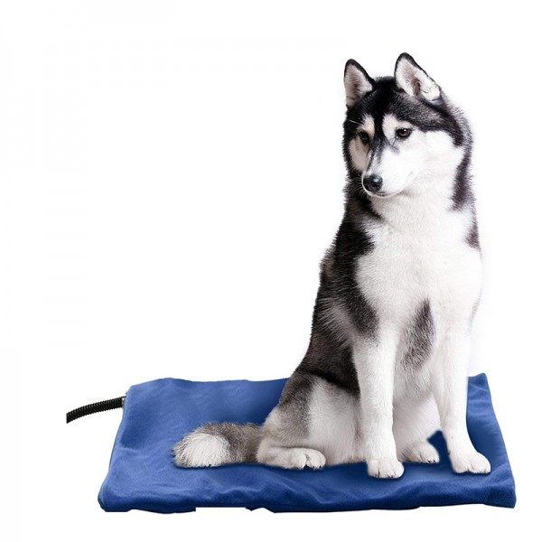 Pet Heating Pad for Cat and Dog with Soft Removable Fleece Cover, Chew Resistant Steel Cord  Dog Heating Pad