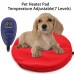 Temperature Adjustable Dog Cat Heating Pad, Electric Pet Heating Pads for Cats Dogs