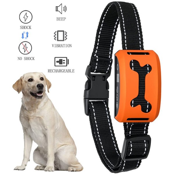 sales No Bark Collar [Upgrade Version] Rechargeable Dog Barking Control Training Collar Passiontech P-165A