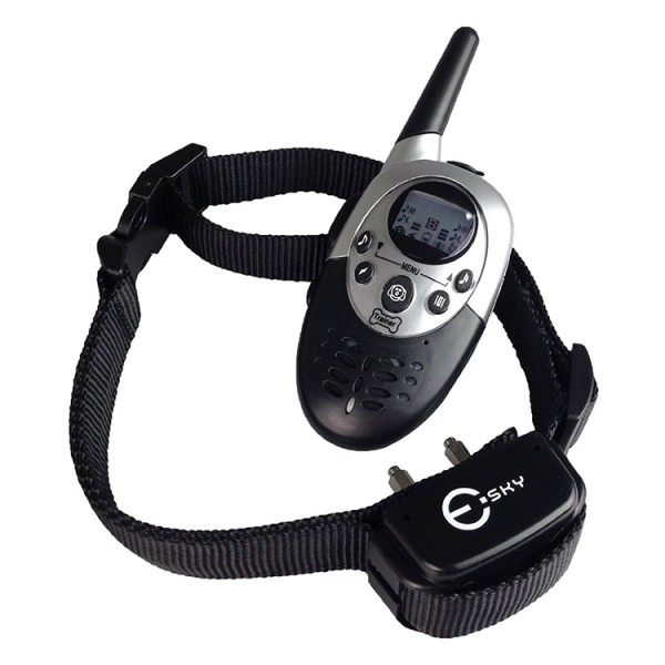 8 adjustable levels LCD Display remote 1000m RC Electric Tool training dog collar for 2 dog