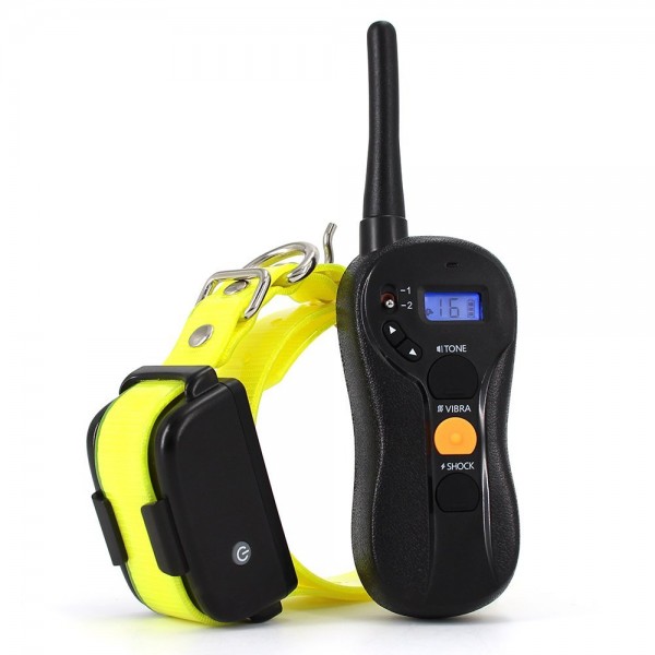 Passiontech Design 600M Remote Dog Training Collar with Durable TPU Belt,Vibra and Shock,Rechargeable and Waterproof
