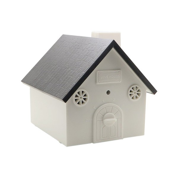 Esay to Use:No Bark House Emitting Ultrasonic Pleasant Sound to all Dogs,Rainproof,Battery operated,up to 50 feet