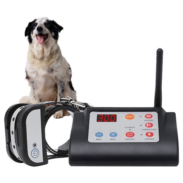 Waterproof Remote Control 2 in 1 Dog Training Collar Electric Fence Temporary Wireless Dog Fence System with Training Collars