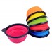 Passiontec Silicone Folding Dog Cats Water Dish Cat Portable Feeder Puppy Travel Bowls