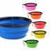 Passiontec Silicone Folding Dog Cats Water Dish Cat Portable Feeder Puppy Travel Bowls