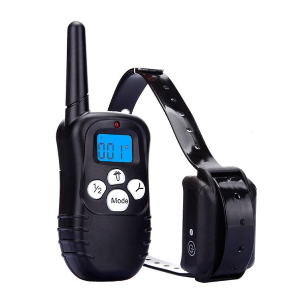Pet-Tech M998 remote electric shock dog training collar blue LCD hund uddannelse krave