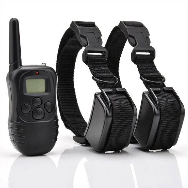 Pet Tech Remote Controlled Dog Training Collar, Rechargeable and Waterproof, All Size Dogs (10Lbs - 100Lbs), 330 Yard Range