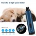 Best Professional Rechargeable Electric Blue Led Light Small Pet Scrap overgrown dog  dog Nail Clippers  Files Dog Nail Grinder
